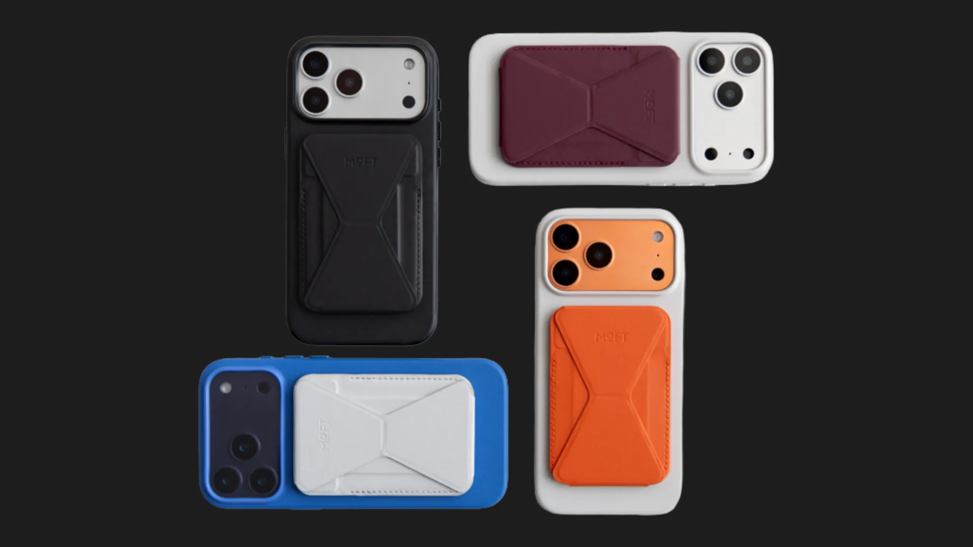 Чохол-гаманець MOFT Trackable Wallet Stand (Jet Black)