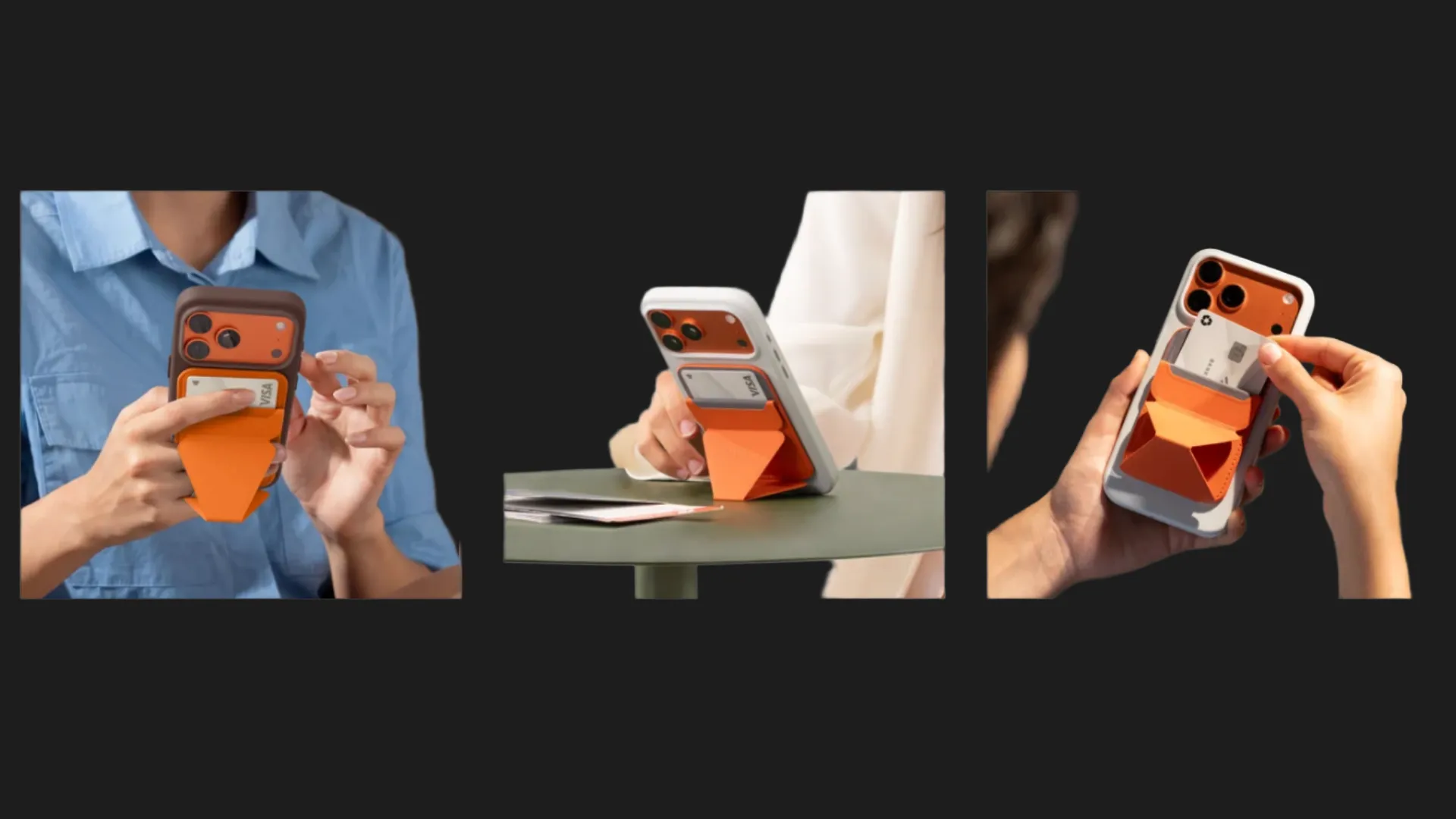 Чохол-гаманець MOFT Trackable Wallet Stand (Jet Black)
