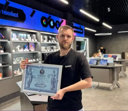 Мережа «Ябко» стала офіційним партнером Національного рекорду України до 35-річчя Незалежності