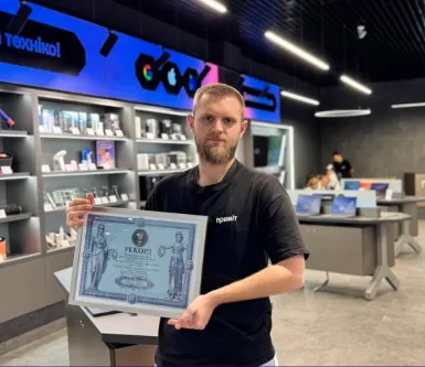 Мережа «Ябко» стала офіційним партнером Національного рекорду України до 35-річчя Незалежності