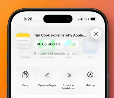 iOS 26 обновила Apple Notes