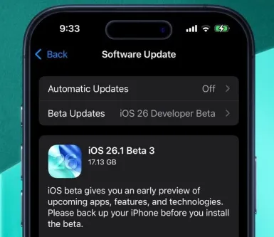 Что нового в iOS 26.1 beta 3