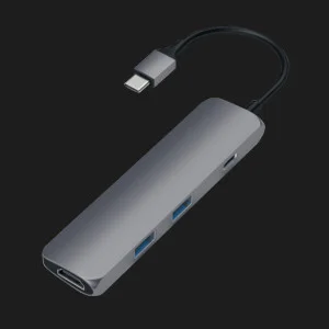 Satechi Aluminum Type-C Slim Multi-Port Adapter 4K Space Gray (ST-CMAM) в Херсоне
