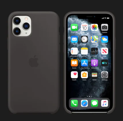 Оригінальний чохол Apple iPhone 11 Pro Max Silicone Case (Black)