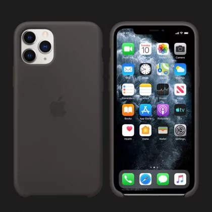 Купить Оригинальный чехол Apple iPhone 11 Pro Max Silicone Case (Black ...