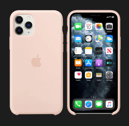 Оригинальный чехол Apple iPhone 11 Pro Max Silicone Case (Pink Sand)