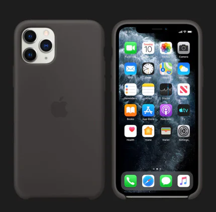 Оригинальный чехол Apple iPhone 11 Pro Silicone Case (Black)