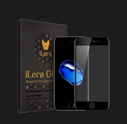 Захисне скло iLera для iPhone 8 / 7 / SE (Black)