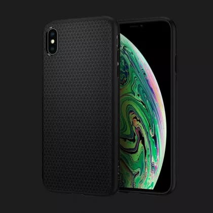Чехол Spigen iPhone Xs/X Liquid Air (Black) в Новом Роздоле