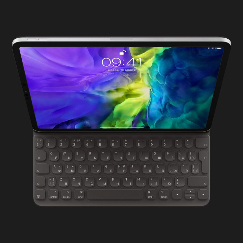 Клавіатура Smart Keyboard Folio для iPad Pro 11, iPad Air (4/5th generation) (Black) (MXNK2)