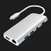 Satechi Aluminum Type-C Multimedia Adapter Silver (ST-TCMM8PAS)