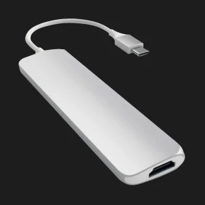 Satechi Aluminum Type-C Slim Multi-Port Adapter 4K Silver (ST-CMAS) в Херсоне