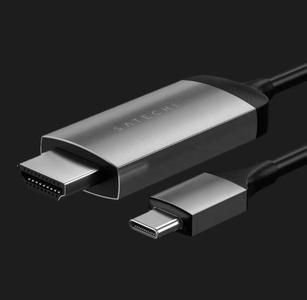 Кабель Satechi Type-C to 4K HDMI Cable Space Gray (ST-CHDMIM)