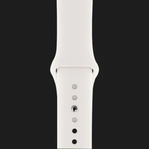 Оригинальный спортивный ремешок для Apple Watch 44/45/46/49 mm White Sport Band (MJ4M2 / MTPK2) в Сваляве