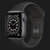 Apple Watch Series 6 40mm Space Gray Aluminum Case with Black Sport Band (MG133)