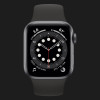 Apple Watch Series 6 40mm Space Gray Aluminum Case with Black Sport Band (MG133)