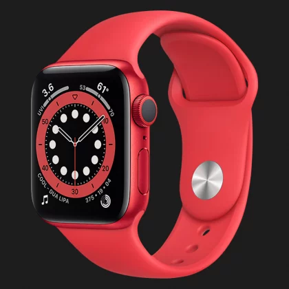 Apple Watch Series 6 40mm Red Aluminum Case with Red Sport Band (M00A3) в Киеве