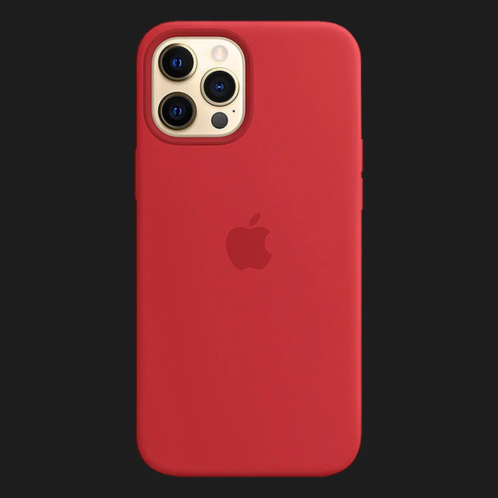 Оригінальний чохол Apple Silicone Case with MagSafe для iPhone 12 | 12 Pro (PRODUCT)RED (MHL63)
