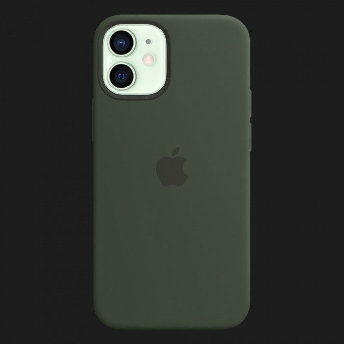 Оригінальний чохол Apple Silicone Case with MagSafe для iPhone 12 mini (Cyprus Green) (MHKR3)