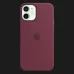 Оригінальний чохол Apple Silicone Case with MagSafe для iPhone 12 mini (Plum) (MHKQ3)