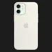 Оригінальний чохол Apple Silicone Case with MagSafe для iPhone 12 mini (White) (MHKV3)