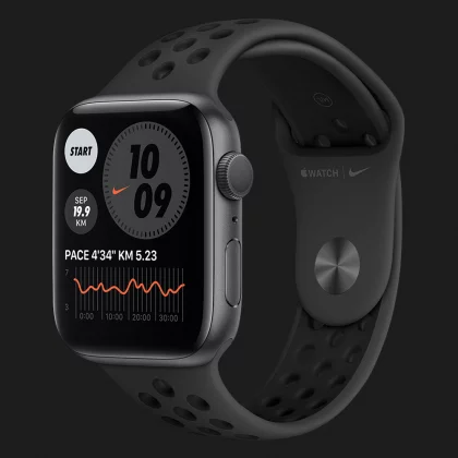 Apple Watch Nike Series 6 44mm Space Gray Aluminium Case with Anthracite Black Nike Sport Band (MG173) в Киеве