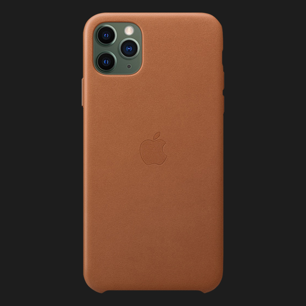 Оригінальний чохол Apple Leather Case для iPhone 11 Pro Max (Saddle Brown)