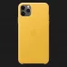Оригінальний чохол Apple Leather Case для iPhone 11 Pro (Meyer Lemon)