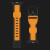 Ремешок для Apple Watch 42/44/45 mm UAG Civilian Silicone Strap (Black/Orange)