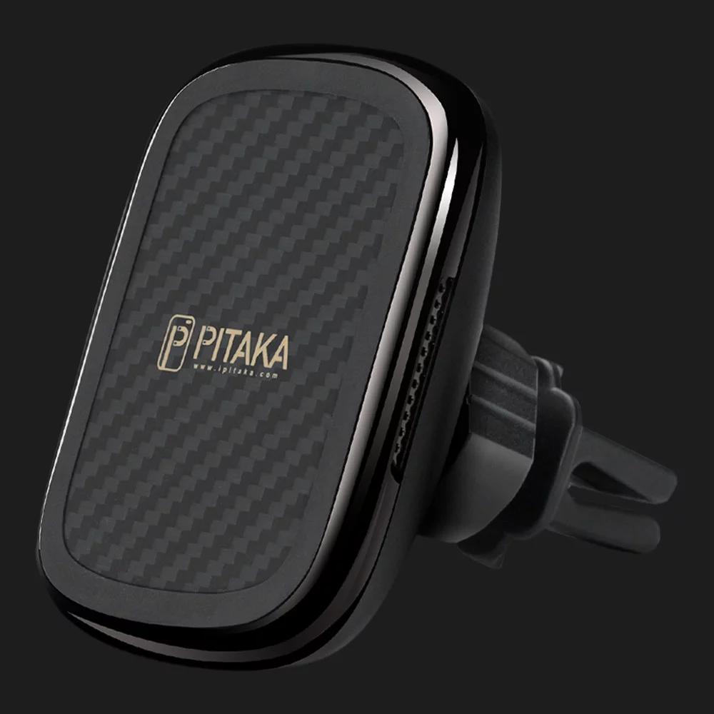 Купить Держатель для телефона Pitaka MagEZ Qi Magnetic Car Mount Charge  (Black) — цены ⚡, отзывы ⚡, характеристики — ЯБКО