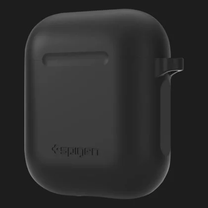 Захисний чохол Spigen Silicone Fit для AirPods / AirPods 2 (Black) в Дніпрі