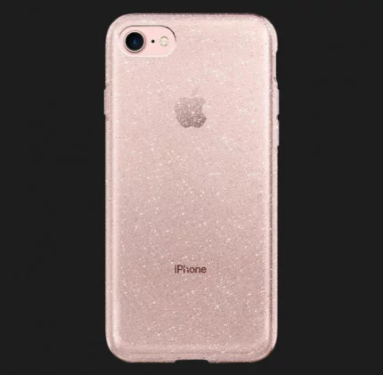 Чохол Spigen Liquid Crystal Glitter для iPhone 7/8/SE (Rose Quartz) (042CS21419)