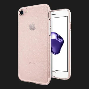 Чохол Spigen Liquid Crystal Glitter для iPhone 7/8/SE (Rose Quartz) (042CS21419) у Луцьк