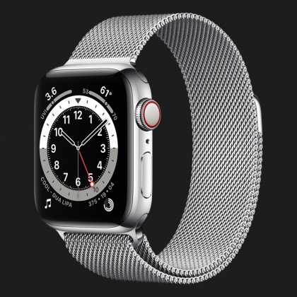 Apple Watch Series 6 44mm Silver with Silver Milanese Loop (M07M3, M09E3)