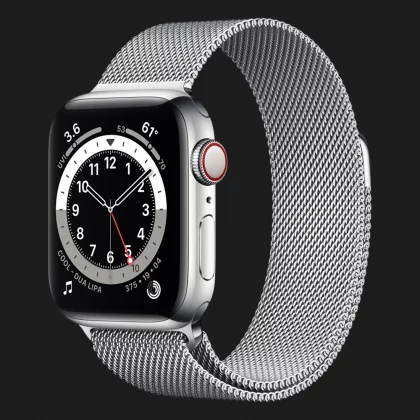 Apple Watch Series 6 44mm Silver with Silver Milanese Loop (M07M3, M09E3) в Киеве