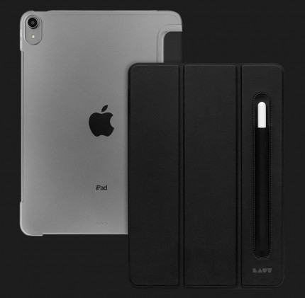 Чехол LAUT HUEX Case with Pencil Holder для iPad 10.2 (2021-2019) (Black)