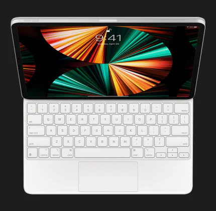 Клавіатура Magic Keyboard для iPad Pro 12.9, iPad Air 13 (M2) (White) (MJQL3)