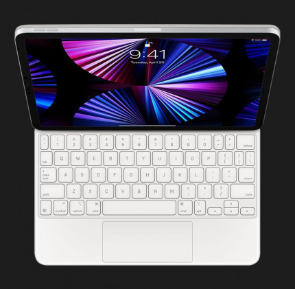 Клавиатура Magic Keyboard для iPad Pro 11, iPad Air (4/5th gen) (White) (MJQJ3)