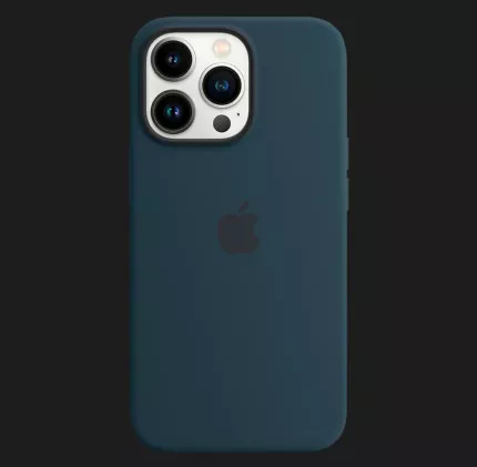 Оригінальний чохол Apple Silicone Case with MagSafe для iPhone 13 Pro (Abyss Blue) (MM2J3)