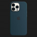 Оригинальный чехол Apple Silicone Case with MagSafe для iPhone 13 Pro (Abyss Blue) (MM2J3)