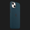 Оригинальный чехол Apple Silicone Case with MagSafe для iPhone 13 (Abyss Blue) (MM293)