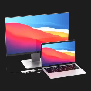 Satechi Aluminum Type-C Slim Multi-Port Adapter 4K V2 Silver (ST-SCMA2S) в Херсоне