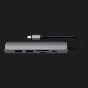 Satechi Aluminum Type-C Slim Multi-Port Adapter 4K V2 Space Gray (ST-SCMA2M) в Херсоне
