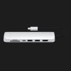 Satechi Aluminum Type-C Slim Multi-Port with Ethernet Adapter Silver (ST-UCSMA3S)