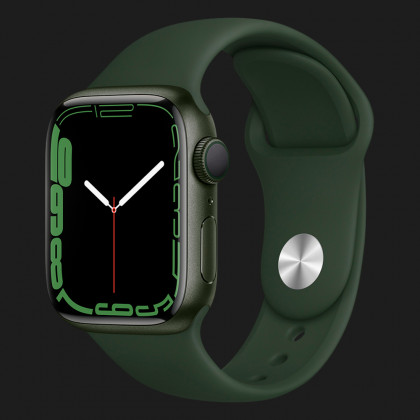 Apple Watch Series 7 41mm Green Aluminum Case with Clover Sport Band (MKN03) в Киеве