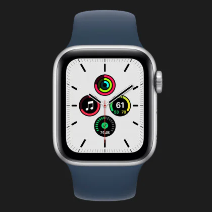 Apple Watch Series SE 40mm Silver with Abyss Blue Sport Band (MKNY3) в Харькове