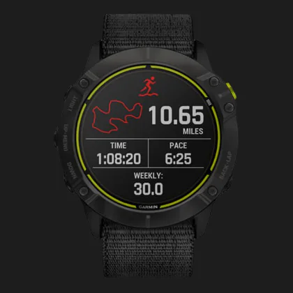 Garmin Enduro Carbon Gray DLC Titanium with Black UltraFit Nylon Strap в Дубно