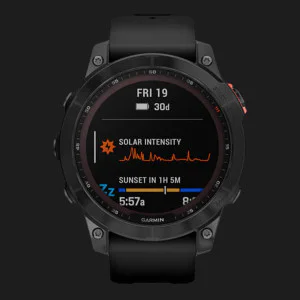 б/у Garmin Fenix 7 Solar Slate Gray with Black Band в Бердичеві