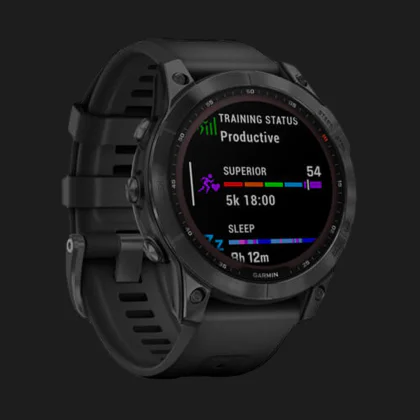 Garmin Fenix 7 Solar Slate Gray with Black Band в Сумах