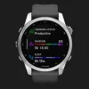 Garmin Fenix 7S Silver with Graphite Band